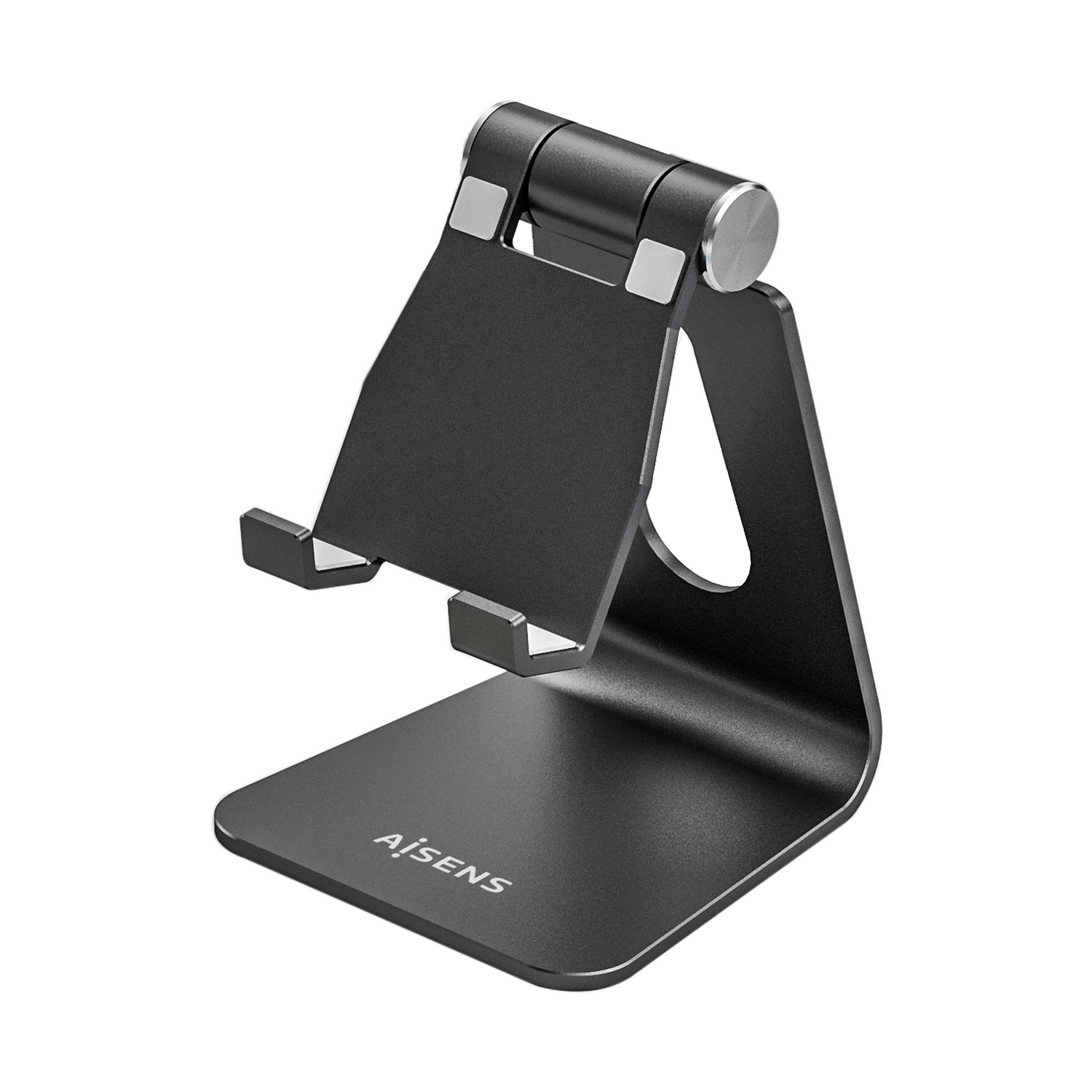 Aisens Soporte de Sobremesa Tama�o M Ajustable (1 Pivote) para Movil / Tablet - Color Negro
