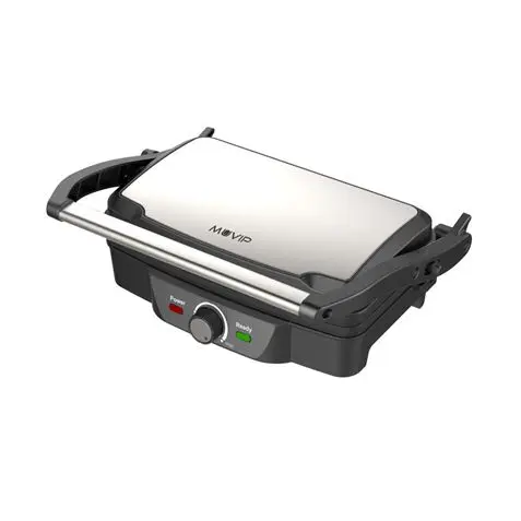 Muvip Sandwichera Grill 1600W - Apertura hasta 180� - Temperatura Regulable - Placa Superior Bascula