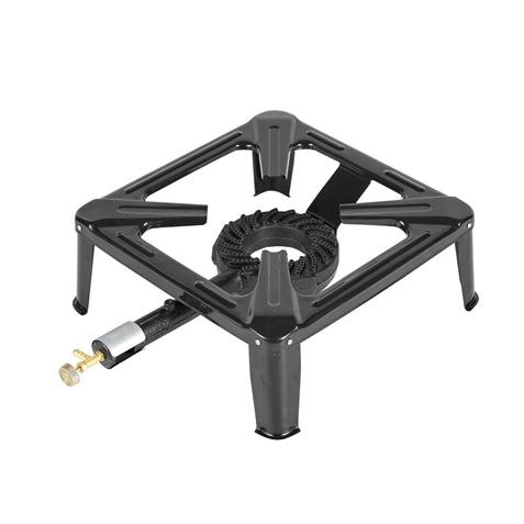 Muvip Cocina de Gas 1 Fuego - Quemador de Hierro Fundido - 7kw de Potencia - Llave de Regulacion de 