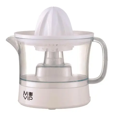 Muvip Exprimidor Electrico 40W - Deposito de 0.5L - Rotacion en ambos Sentidos - Filtro de Pulpa - D