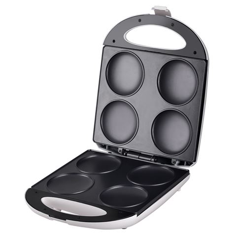 Muvip Arepera 1400W - Capacidad para 4 Arepas de 10cm aprox. - Recubrimiento Antiadherente - Asa Tac