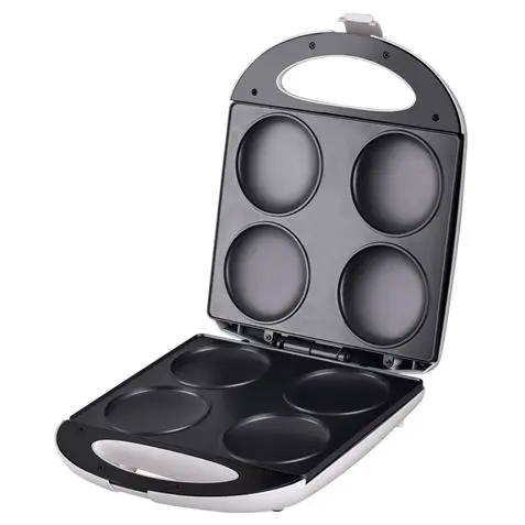 Muvip Arepera 1400W - Capacidad para 4 Arepas de 10cm aprox. - Recubrimiento Antiadherente - Asa Tac