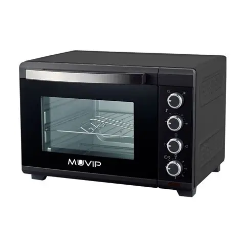 Muvip Horno 2000W 48L - Regulador de Temperatura 100�-230� - Exterior de Acero con Revestimiento - S