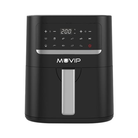 Muvip Freidora Aire Caliente 4.5L 1600W Pantalla Tactil - 10 Programas Preestablecidos - Cocina con 