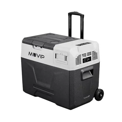 Muvip Nevera Portatil con Compresor - Capacidad 40L - Luz LED - Proteccion Bateria - Temperatura -20