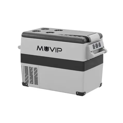 Muvip Nevera Portatil de Compresor 45L - Luz LED Interior - Proteccion Bateria Vehiculo - Temperatur