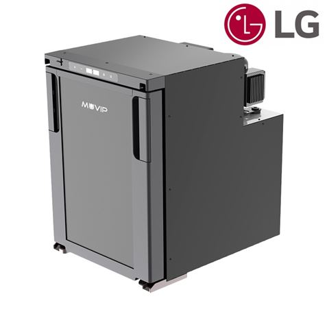 Muvip Nevera Fija con Compresor LG 50L - Conexion 12/24/220V - Consumo 60W - Apertura Frontal - Prot