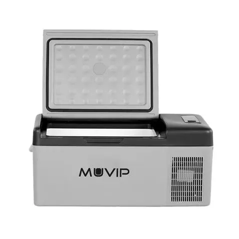 Muvip Nevera Portatil de Compresor 15L - Luz LED - Proteccion Bateria - Temperatura -20/+20 - Cone