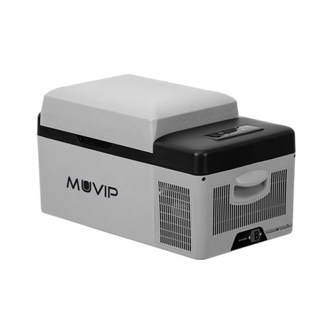 Muvip Nevera Portatil de Compresor 20L - Luz LED Interior - Proteccion Bateria Vehiculo - Temperatur