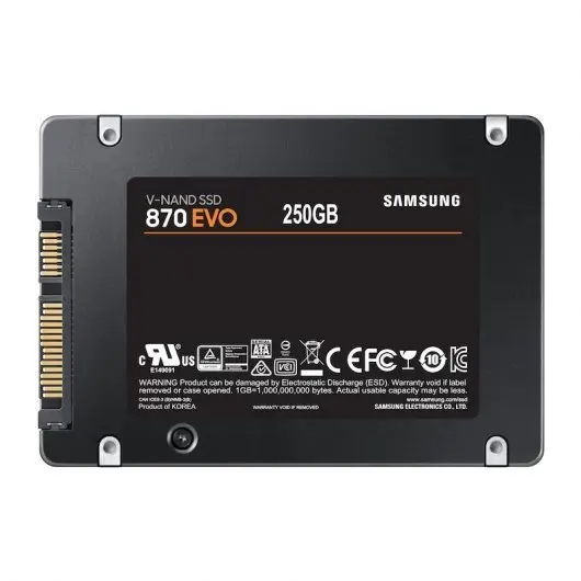 Samsung 870 EVO Disco Duro Solido SSD 250GB 2.5