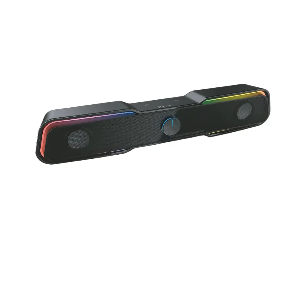 3GO Droxio Nessye Barra de Sonido 2.0 10W - Iluminacion RGB - Conectividad Bluetooth 5.0 + Jack 3.5m