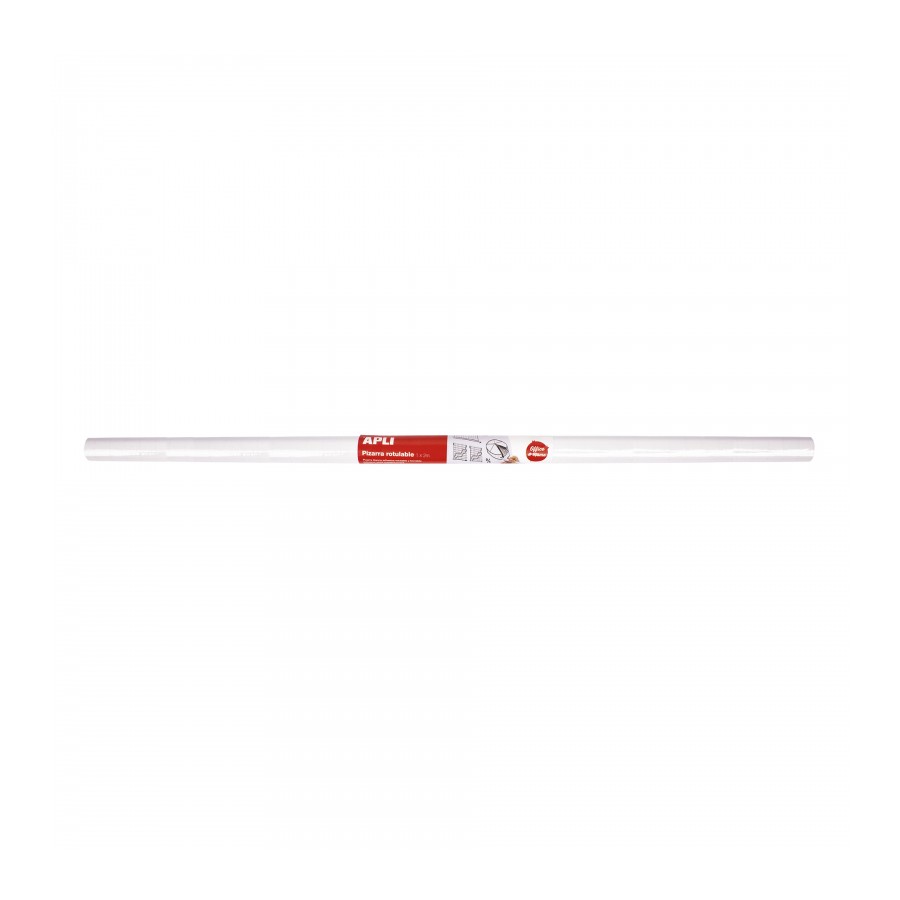 Apli Pizarra Blanca Adhesiva en Rollo 2 x 1 m - Adhesivo Reposionable - Para Superficies Lisas y Sol