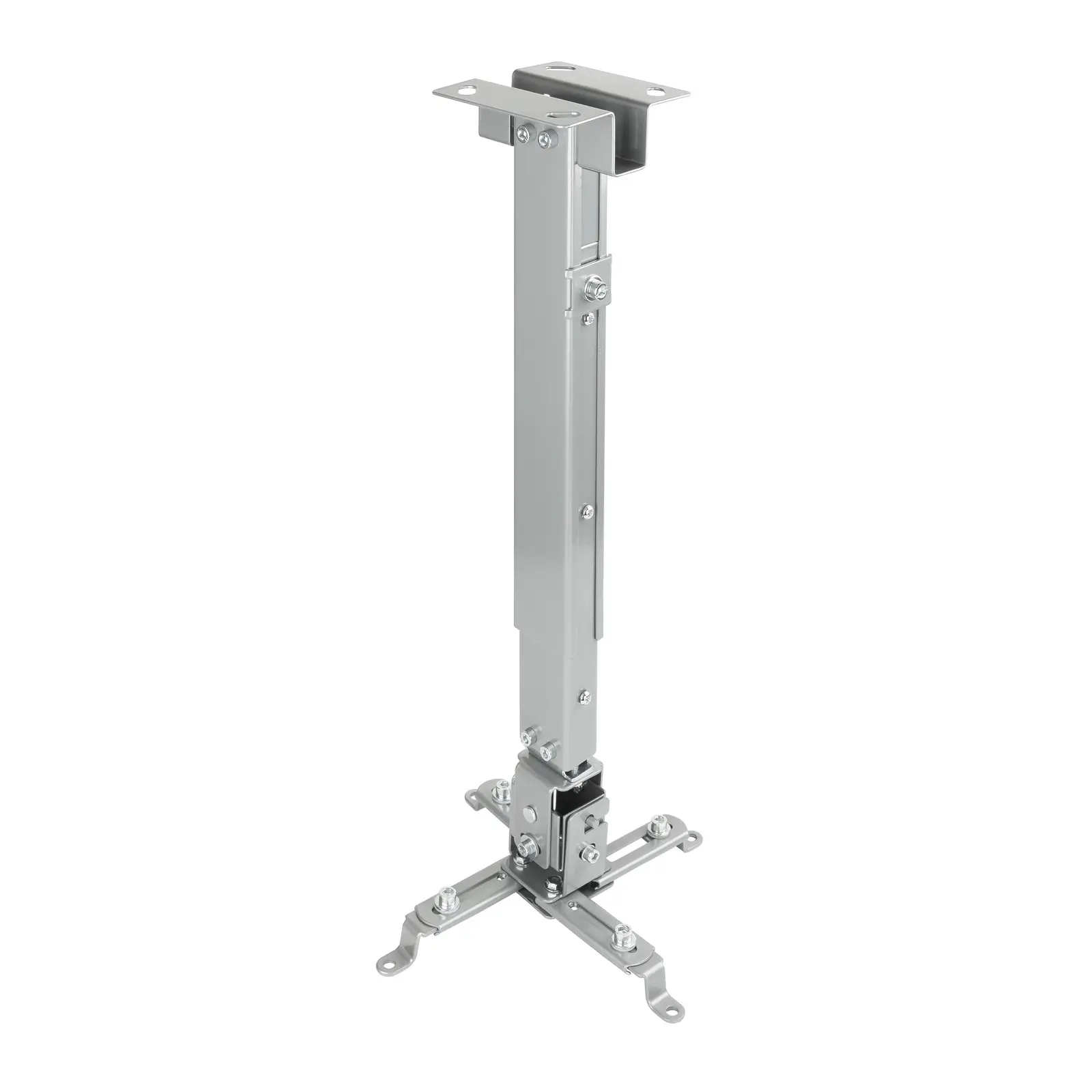 Tooq Soporte Universal de Techo para Proyector - Inclinable y Giratorio - Peso Max 20Kg - Color Plat