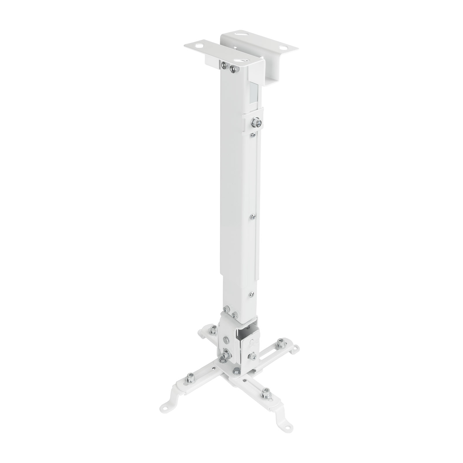 Tooq Soporte Universal de Techo para Proyector - Inclinable y Giratorio - Peso Max 20Kg - Color Blan