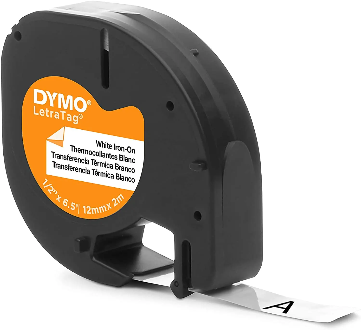 Dymo LetraTag S0718850 Cinta de Etiquetas Textiles de adhesion por plancha Original para Rotuladora 