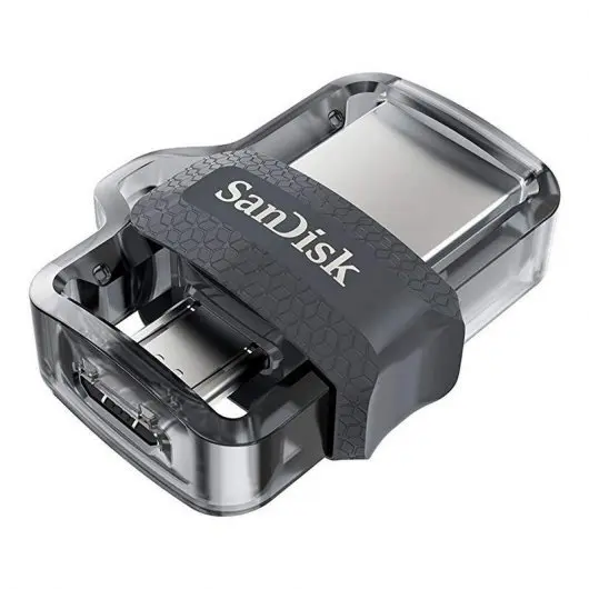 Sandisk Ultra Dual Drive m3.0 Memoria USB 3.0 y Micro USB 128GB - Hasta 150MB/s de Lectura - Color T