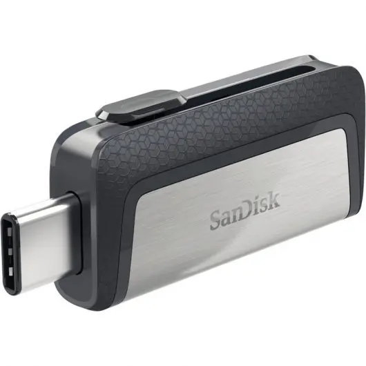 Sandisk Ultra Dual Memoria USB-C y USB-A 64GB - Hasta 150MB/s de Lectura - Diseo Metalico - Color A