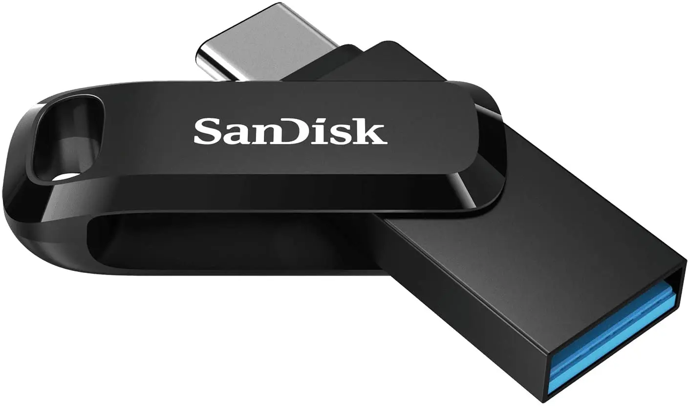 Sandisk Ultra Dual Drive Go Memoria USB-C y USB-A 256GB - Hasta 150MB/s de Lectura - Color Negro (Pe