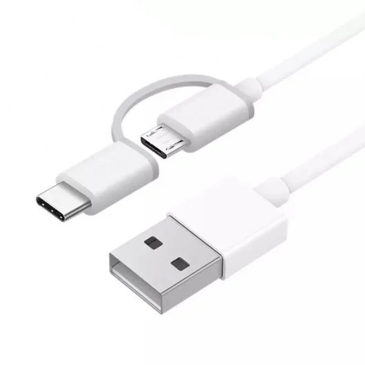 Xiaomi Cable USB-A a MicroUSB con Adaptador a USB-C 1m