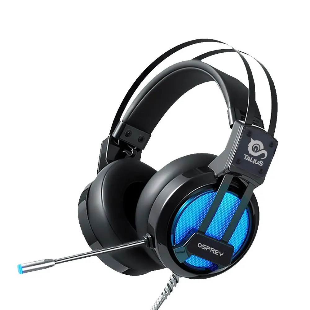 Talius Osprey Auriculares Gaming USB Sonido 7.1 con Microfono - Compatible con PS4 y PC - Microfono 
