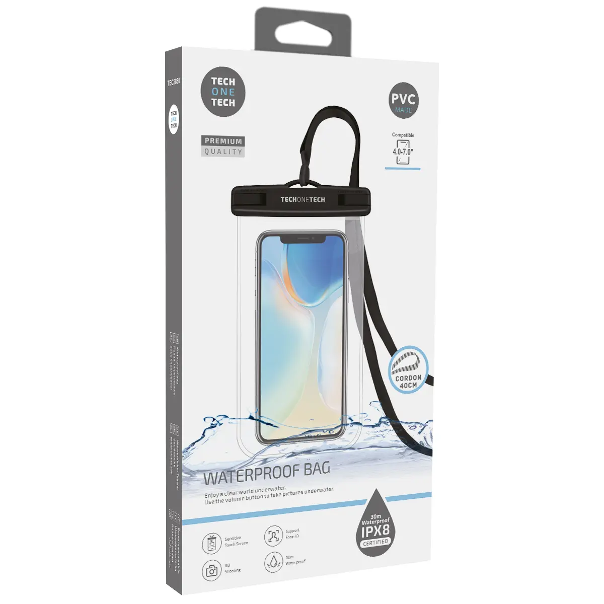 TechOneTech Funda Impermeable para Smartphone hasta 7