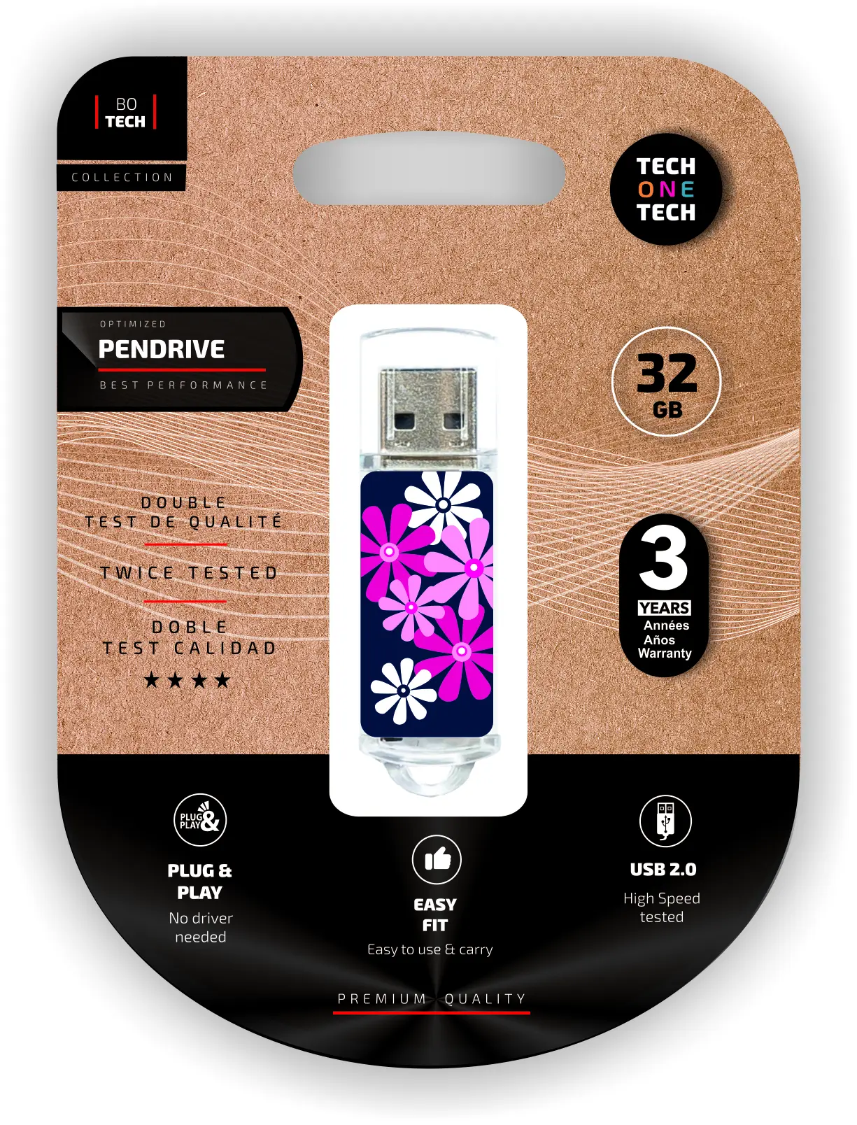 TechOneTech Flower Power Memoria USB 2.0 32GB (Pendrive)