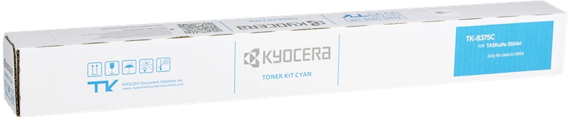 Kyocera TK8375 Cyan Cartucho de Toner Original - 1T02XDCNL0/TK8375C