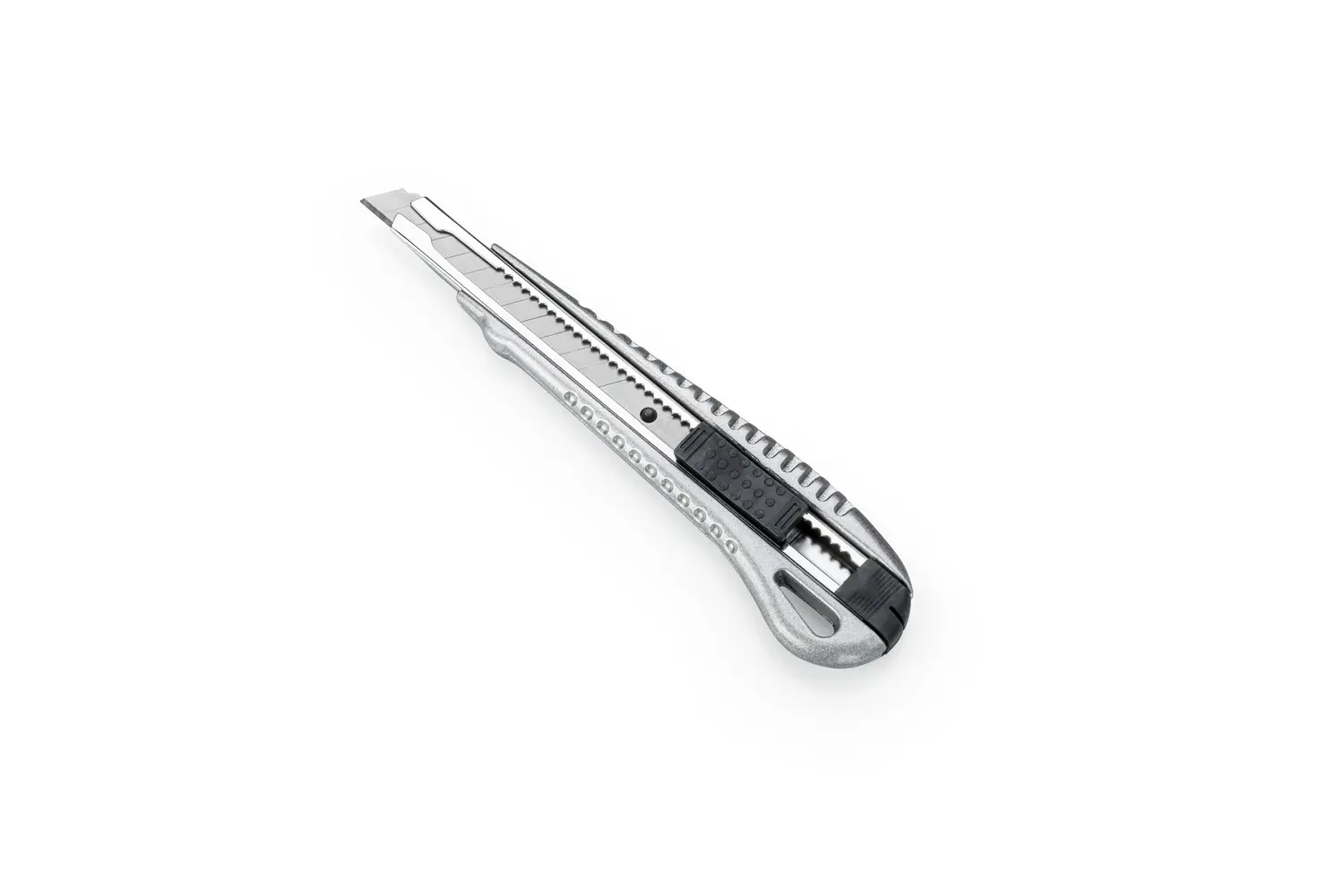 Dahle 10880 Profesional Cuter con Cuchilla de 9mm - Cuerpo Metalico - Mecanismo Automatico de Bloque