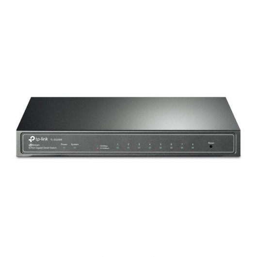TP-Link Switch Smart Gigabit - 8 Puertos RJ45 Gigabit - VLAN 802.1Q, ACL, Seguridad por Puerto y Con