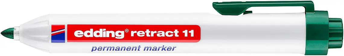 Edding Retract 11 Rotulador Permanente Retractil - Punta Redonda - Trazo entre 1.5 y 3mm - Recargabl