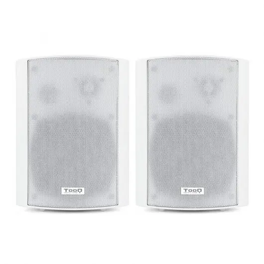 Tooq Altavoces Autoamplificados de Pared 60W - Control de Volumen, Agudos y Bajos - Soporte Giratori