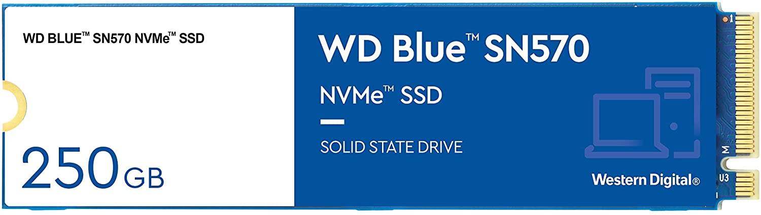 WD Blue SN570 Disco Duro Solido SSD 250GB M2 PCIe Gen3 x4 NVMe