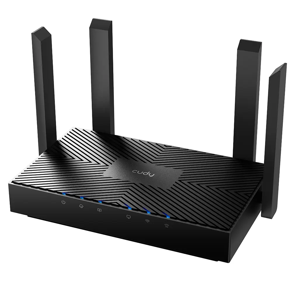 Cudy WR3000 Smart Router WiFi 6 AX3000 Doble Banda - 1x Puerto Wan 1000/100/10 Mbps y 3x Puertos Lan