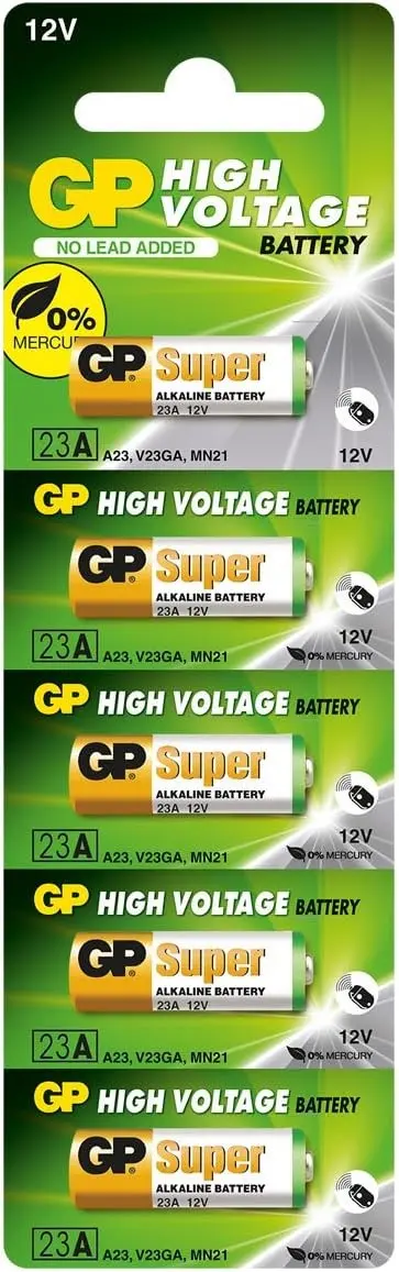 GP Pack de 5 Pilas Alcalinas 23A 12V