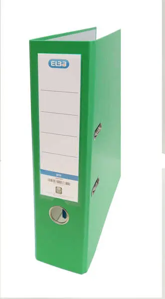Elba Archivador Palanca Rado Top Folio - Lomo de 80mm - Forrado Exterior de Plastico - Interior de P