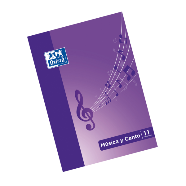 Oxford School Musica & Canto A4 - Libreta Grapada con Tapa Blanda - 24 Paginas 5x5 + 24 Paginas con 