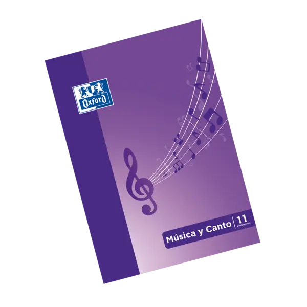 Oxford School Musica & Canto A4 - Libreta Grapada con Tapa Blanda - 24 Paginas 5x5 + 24 Paginas con 