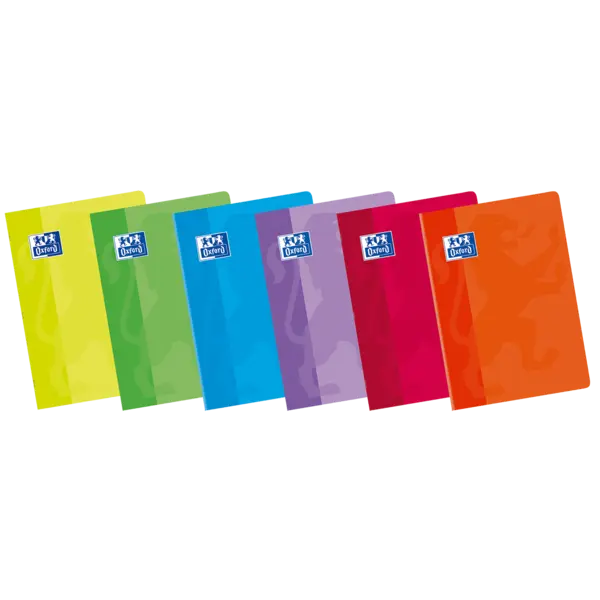 Oxford School Classic A5+ Tapa Blanda Libreta Grapada - Pauta 3.5 con Margen - 48 Hojas - Colores Su