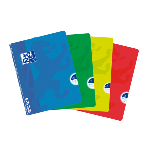 Oxford School Classic Openflex A5 Libreta Grapada - Tapa de Plastico Resistente - 1 Linea con 2 Marg