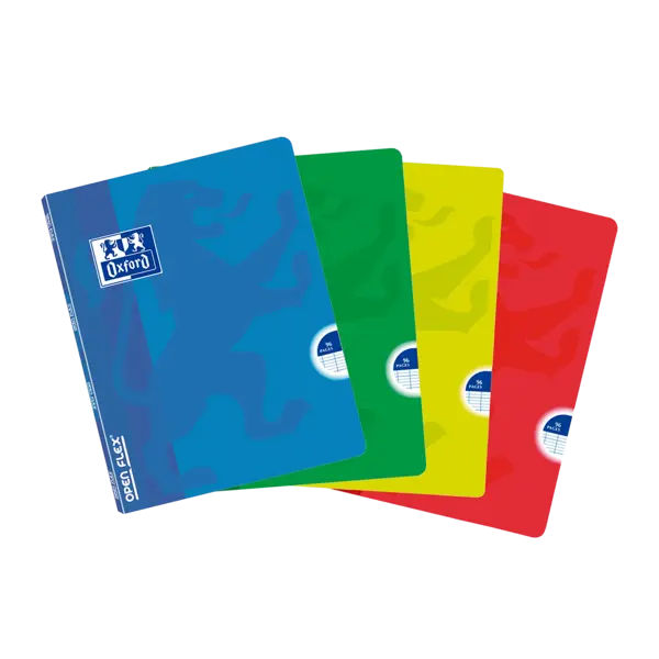 Oxford School Classic Openflex A5 Libreta Grapada - Tapa de Plastico Resistente - 1 Linea con 2 Marg