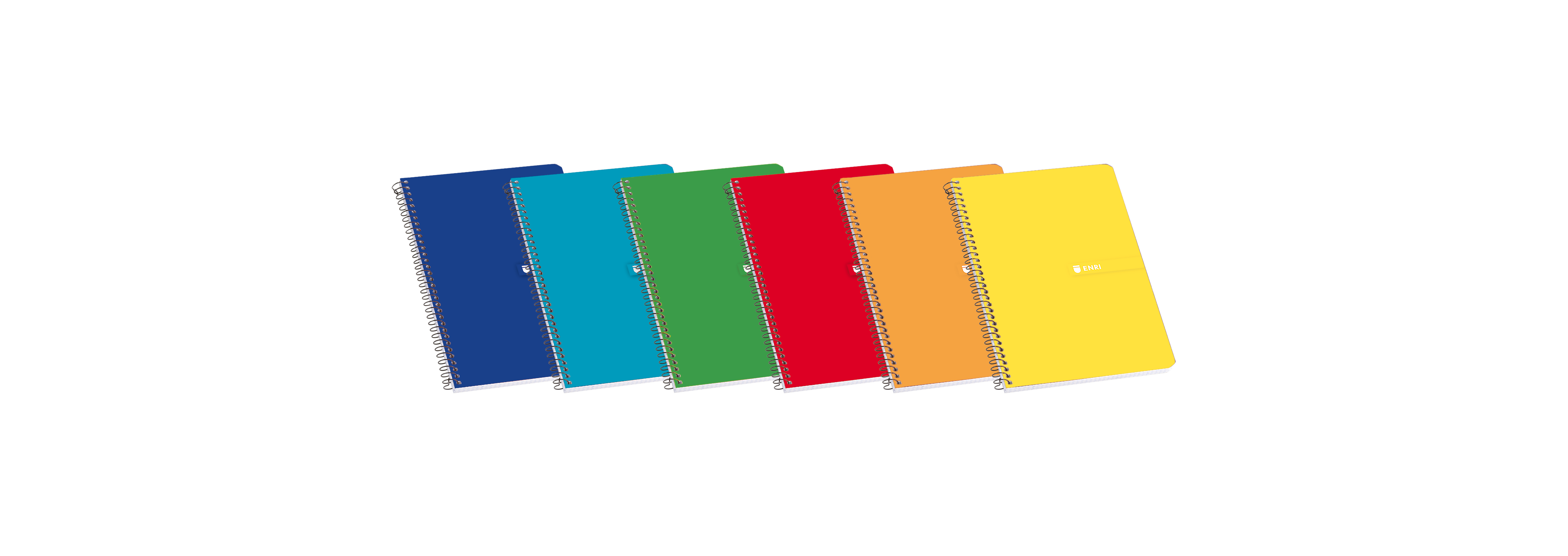 Enri Cuaderno Espiral Tapa Blanda 16� 4x4 80 Hojas - Tama�o Compacto - Papel de Alta Calidad - Ideal