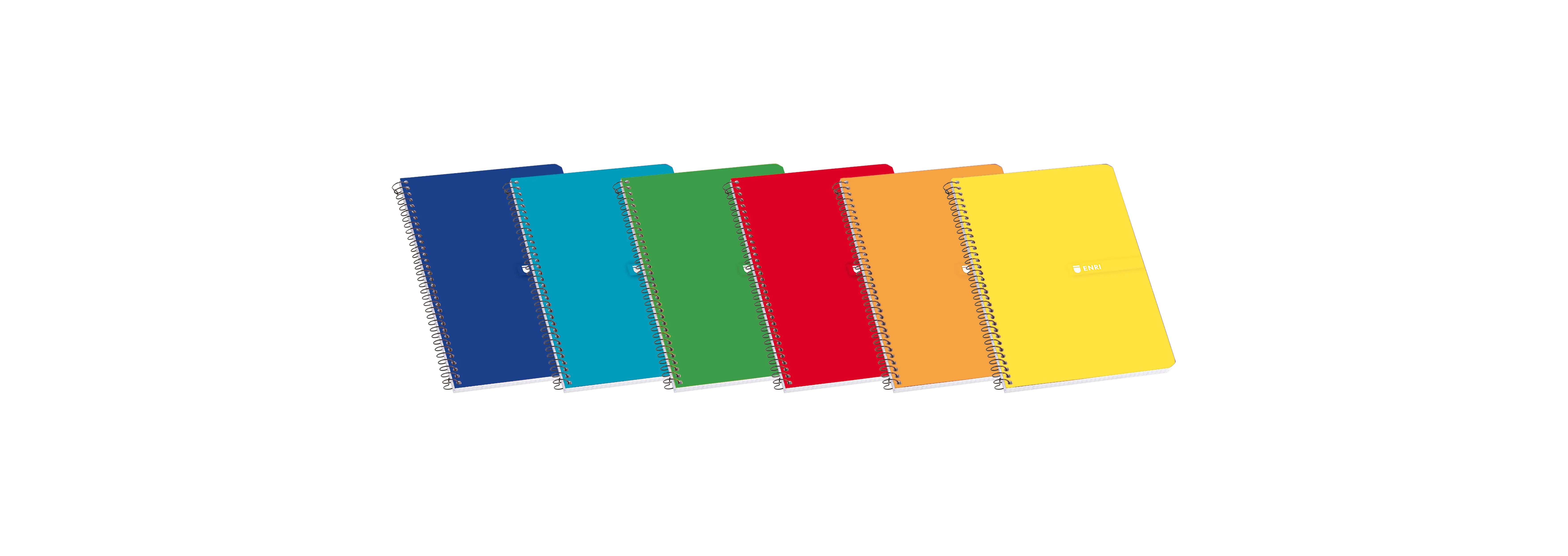 Enri Cuaderno Espiral Tapa Blanda 16� 4x4 80 Hojas - Tama�o Compacto - Papel de Alta Calidad - Ideal