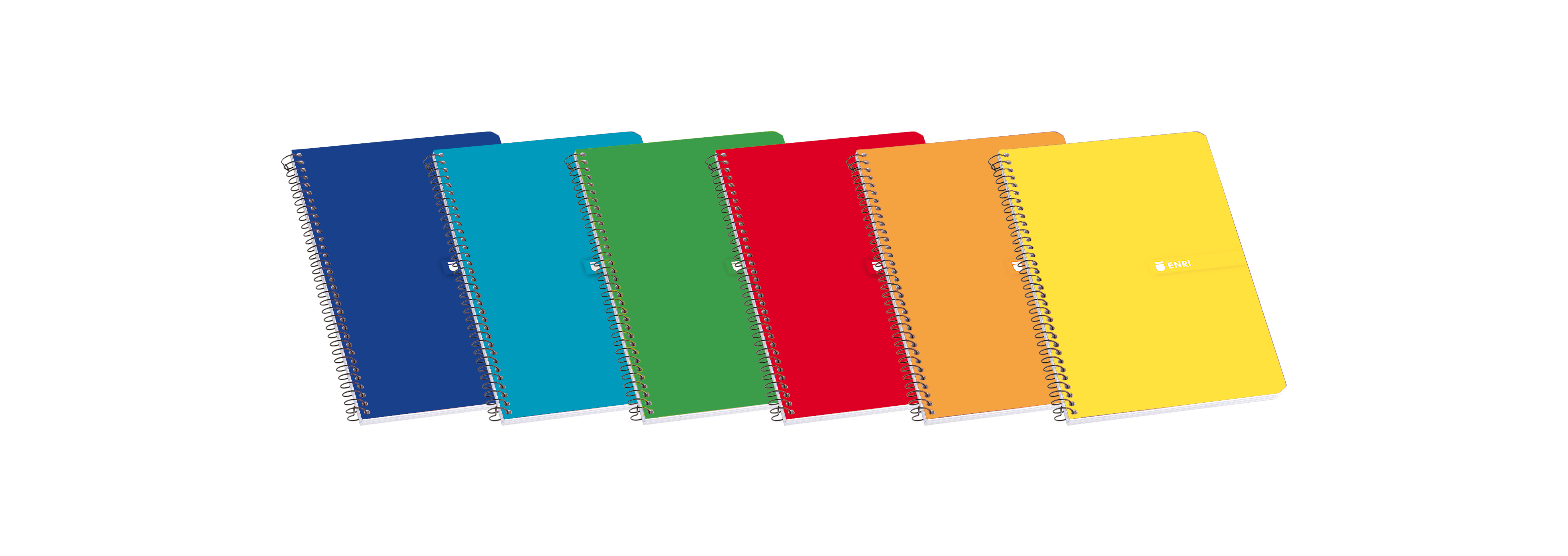 Enri 4� Tapa Dura Cuaderno Espiral Pauta 3 con Margen - 80 Hojas - Dise�o Surtido - Resistente Tapa 