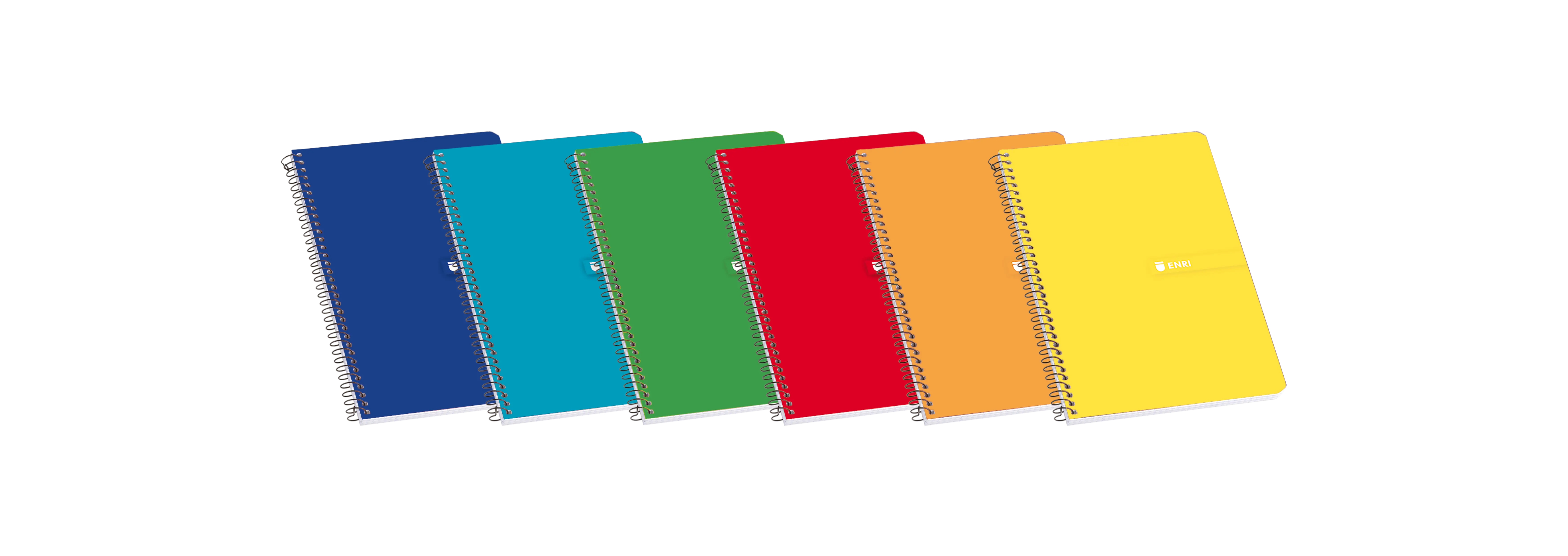 Enri 4� Tapa Dura Cuaderno Espiral Pauta 3 con Margen - 80 Hojas - Dise�o Surtido - Resistente Tapa 