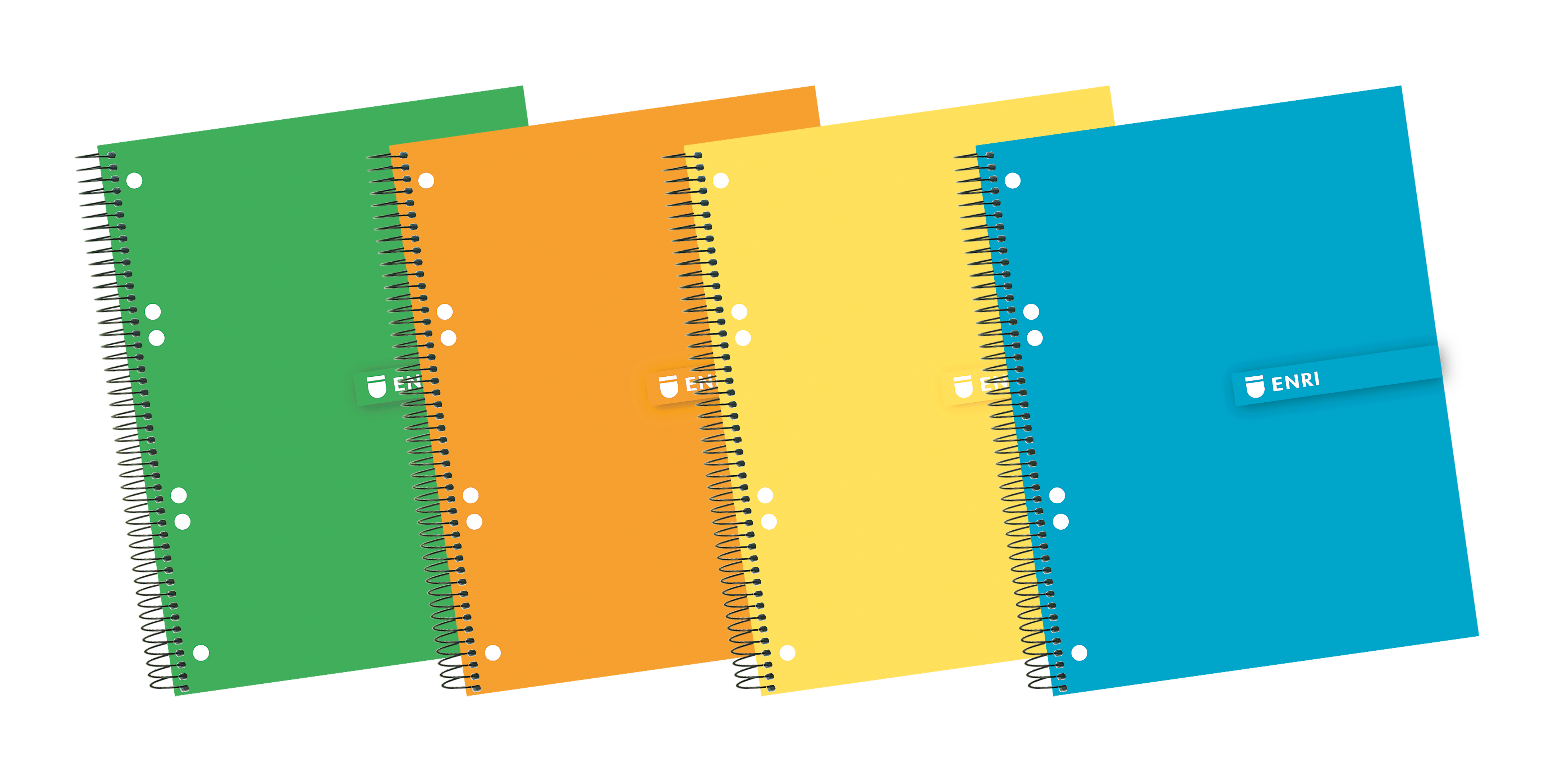 Enri A5+ Europeanbook - Tapa Extradura Resistente - Espiral Duradero - 140 Hojas de Papel de Alta Ca