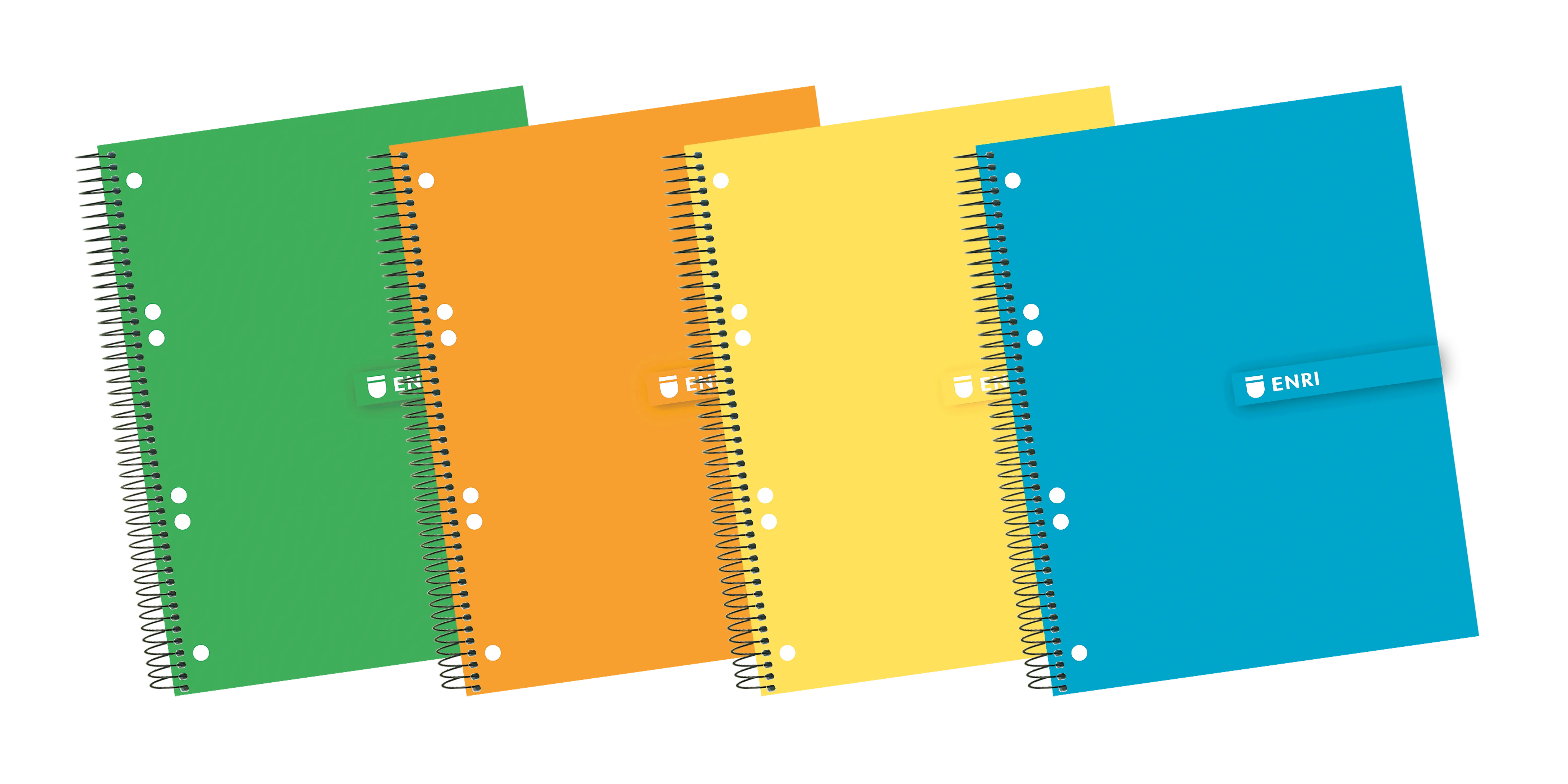 Enri A5+ Europeanbook - Tapa Extradura Resistente - Espiral Duradero - 140 Hojas de Papel de Alta Ca