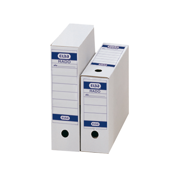Elba Caja de Archivo Definitivo Folio - Resistente y Duradera - Tama�o Folio - Ideal para Organizar 