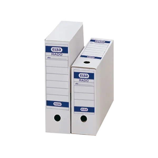 Elba Caja de Archivo Definitivo Folio - Resistente y Duradera - Tama�o Folio - Ideal para Organizar 