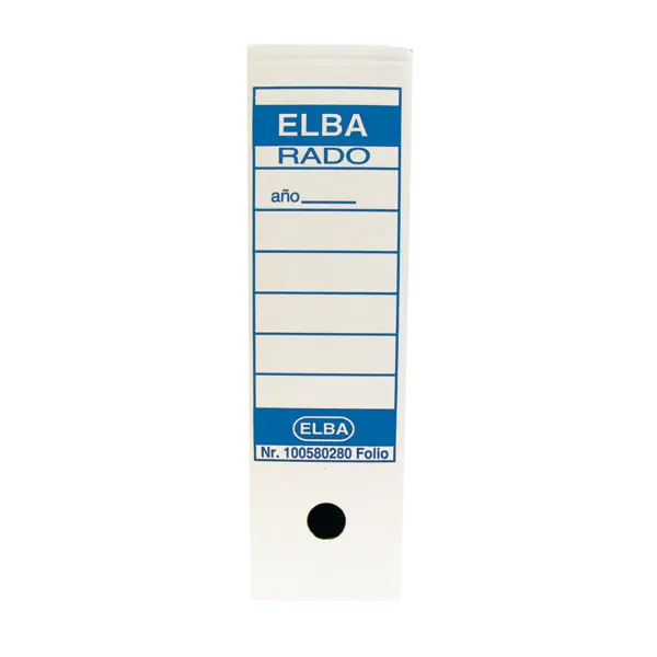 Elba Caja de Archivo Definitivo Folio Prolongado - Resistente y Duradera - Ideal para Organizar Docu