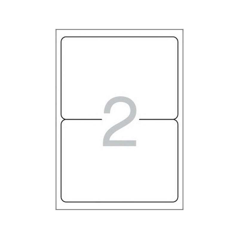 Multi3 Pack de 200 Etiquetas Blancas Cantos Redondeados Tama�o 199,6x144,5mm con Adhesivo Permanente